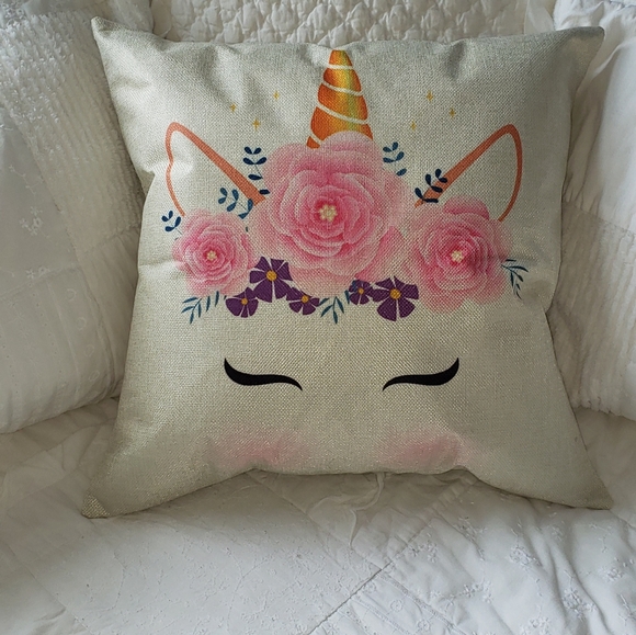 Other - 3/$35 Unicorn accent pillow cover